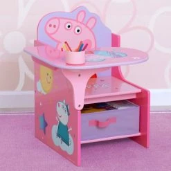 Flash Sale ๐ฅฐ Disney Peppa Pig Chair Desk with Storage Bin - Delta Children ๐