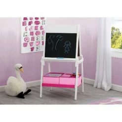 New 🔔 Delta Children MySize Double-Sided Storage Easel - Bianca White 😉