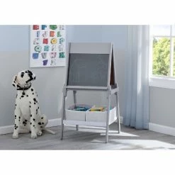 Deals ๐ Delta Children MySize Double-Sided Storage Easel- Gray ๐