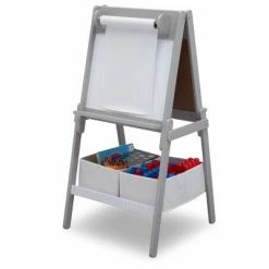 Deals 🎉 Delta Children MySize Double-Sided Storage Easel- Gray 🎁 -Kids' Crafts Sales Store unnamed file 1100