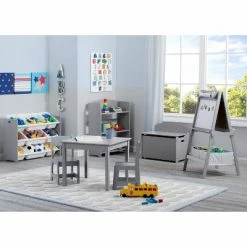 Deals 🎉 Delta Children MySize Double-Sided Storage Easel- Gray 🎁 -Kids' Crafts Sales Store unnamed file 1101