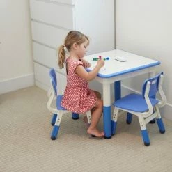 New 🥰 ECR4Kids Square Resin Dry-Erase Adjustable Activity Table with 2 Chairs (3-Piece Set) 😍 -Kids' Crafts Sales Store unnamed file 1141