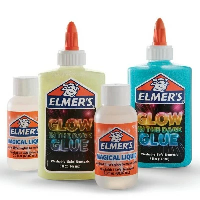Discount 🛒 Elmer's Elmer's 4pk Glow in the Dark Slime Kit ❤️ 1 Discount 🛒 Elmer's Elmer's 4pk Glow in the Dark Slime Kit ❤️
