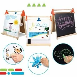 Flash Sale 😍 Discovery Kids Tabletop Dry Erase and Chalk Easel 🎁 -Kids' Crafts Sales Store unnamed file 1197