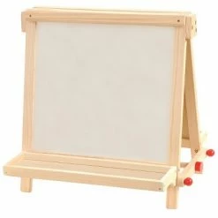 New 🥰 Kaplan Early Learning Company Kaplan Early Learning Wooden Tabletop Easel with Paint Pots 🥰