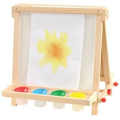 New 🥰 Kaplan Early Learning Company Kaplan Early Learning Wooden Tabletop Easel with Paint Pots 🥰 2 New 🥰 Kaplan Early Learning Company Kaplan Early Learning Wooden Tabletop Easel with Paint Pots 🥰 - Image 2