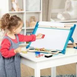 Discount 💯 Melissa & Doug Melissa & Doug Double-Sided Magnetic Tabletop Art Easel - Dry-Erase Board and Chalkboard 💯
