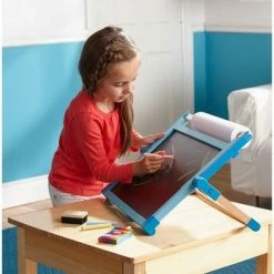 Discount 💯 Melissa & Doug Melissa & Doug Double-Sided Magnetic Tabletop Art Easel - Dry-Erase Board and Chalkboard 💯 -Kids' Crafts Sales Store unnamed file 1282
