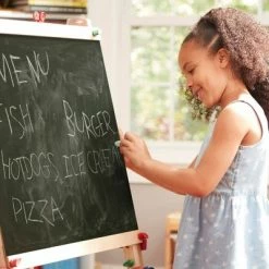 New 🔥 Melissa & Doug Melissa & Doug Deluxe Standing Art Easel - Dry-Erase Board, Chalkboard, Paper Roller 👏 -Kids' Crafts Sales Store unnamed file 1324