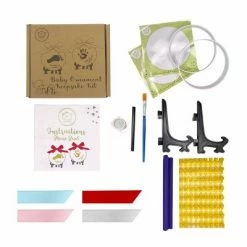 Kids' Crafts Sales Store 4 Coupon 𧨠KeaBabies Baby Handprint Footprint Ornament Keepsake Kit Cherish π₯°