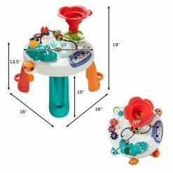 Buy ๐ Costway Baby Toys Age 12+ Months Music Activity Table Toddler Learn Table w/ Light & Songs ๐