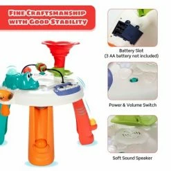 Buy 👍 Costway Baby Toys Age 12+ Months Music Activity Table Toddler Learn Table w/ Light & Songs 😍 -Kids' Crafts Sales Store unnamed file 246