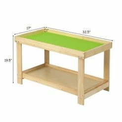Deals 👍 Costway Solid Wood Kids Activity Play Table Block Table Multifunction W/Storage 🔥 -Kids' Crafts Sales Store unnamed file 263