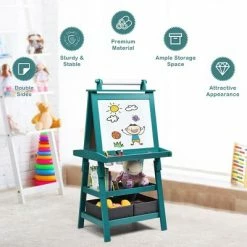 New 🎉 Costway 3 in 1 Double-Sided Wooden Kid's Art Easel Whiteboard 👍 17 New 🎉 Costway 3 in 1 Double-Sided Wooden Kid's Art Easel Whiteboard 👍 -Kids' Crafts Sales Store unnamed file 342