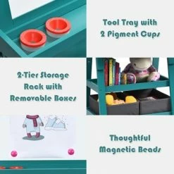 New 🎉 Costway 3 in 1 Double-Sided Wooden Kid's Art Easel Whiteboard 👍 19 New 🎉 Costway 3 in 1 Double-Sided Wooden Kid's Art Easel Whiteboard 👍 -Kids' Crafts Sales Store unnamed file 344