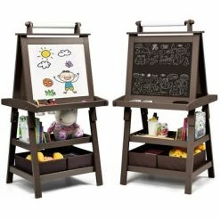 New 🎉 Costway 3 in 1 Double-Sided Wooden Kid's Art Easel Whiteboard 👍 21 New 🎉 Costway 3 in 1 Double-Sided Wooden Kid's Art Easel Whiteboard 👍 -Kids' Crafts Sales Store unnamed file 346