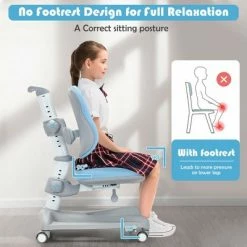 New ⭐ Costway Adjustable Kids Study Desk Drafting Table Chair Set w/ Bookshelf 😀 -Kids' Crafts Sales Store unnamed file 419