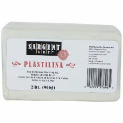 Cheap 🥰 Sargent Art Plastilina Non-Hardening Modeling Clay, White, 2 lbs. Per Pack, 3 Packs 😀