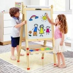 Promo 👍 Costway Kids Art Easel w/Paper Roll Double-Sided Adjustable Drawing Easel Board 🥰 12 Promo 👍 Costway Kids Art Easel w/Paper Roll Double-Sided Adjustable Drawing Easel Board 🥰 -Kids' Crafts Sales Store unnamed file 490
