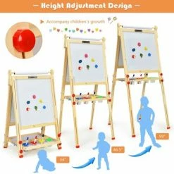 Promo 👍 Costway Kids Art Easel w/Paper Roll Double-Sided Adjustable Drawing Easel Board 🥰 15 Promo 👍 Costway Kids Art Easel w/Paper Roll Double-Sided Adjustable Drawing Easel Board 🥰 -Kids' Crafts Sales Store unnamed file 493