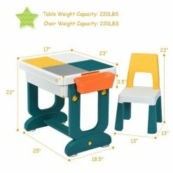 Hot Sale 😀 Costway 5 in 1 Kids Activity Table Set w/ Chair Toddler Luggage Building Block Table 🤩 17 Hot Sale 😀 Costway 5 in 1 Kids Activity Table Set w/ Chair Toddler Luggage Building Block Table 🤩 -Kids' Crafts Sales Store unnamed file 506