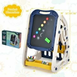 Top 10 โ Costway 3-in-1 Kids Art Easel Double-Sided Tabletop Easel w/Art Accessories ๐
