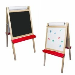 Deals ⌛ Crestlive Products Crestline Products Deluxe Magnetic Paper Roll Easel, Dry Erase/Black Chalk 😀