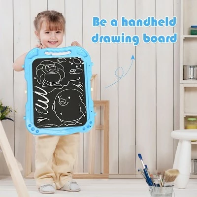 Best Sale 🔥 Costway Height Adjustable Kids Art Easel Magnetic Double Sided Board w/ Accessories PinkBlue 😉 6 Best Sale 🔥 Costway Height Adjustable Kids Art Easel Magnetic Double Sided Board w/ Accessories PinkBlue 😉 - Image 6