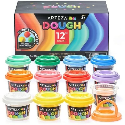 Promo β Arteza Kids Play Dough in tubs, Regular and Pastel Colors - 12 Pack π 1 Promo β Arteza Kids Play Dough in tubs, Regular and Pastel Colors - 12 Pack π