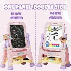 Deals 🔔 Costway Kids Easel for Two Adjustable Height Double Sided Art Easel 🧨 -Kids' Crafts Sales Store unnamed file 586