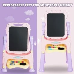 Deals 🔔 Costway Kids Easel for Two Adjustable Height Double Sided Art Easel 🧨 -Kids' Crafts Sales Store unnamed file 588