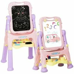 Deals 🔔 Costway Kids Easel for Two Adjustable Height Double Sided Art Easel 🧨 -Kids' Crafts Sales Store unnamed file 592