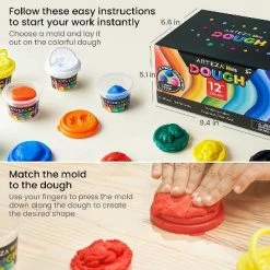 Outlet ⌛ Arteza Kids Play Dough in tubs, Regular Colors - 12 Pack 🛒 -Kids' Crafts Sales Store unnamed file 603