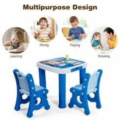 Wholesale ✔️ Costway Multifunctional Kids Desk & 2 Height-Adjustable Chairs w/ Non-slip Point Pink Blue Natural 😉 18 Wholesale ✔️ Costway Multifunctional Kids Desk & 2 Height-Adjustable Chairs w/ Non-slip Point Pink Blue Natural 😉 -Kids' Crafts Sales Store unnamed file 611