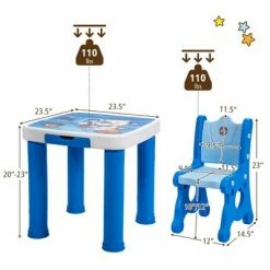 Wholesale ✔️ Costway Multifunctional Kids Desk & 2 Height-Adjustable Chairs w/ Non-slip Point Pink Blue Natural 😉 19 Wholesale ✔️ Costway Multifunctional Kids Desk & 2 Height-Adjustable Chairs w/ Non-slip Point Pink Blue Natural 😉 -Kids' Crafts Sales Store unnamed file 612