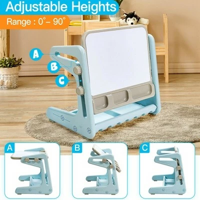 Top 10 ๐ Costway 2 in 1 Kids Easel Table & Chair Set Adjustable Art Painting Board Gray/Blue/Light Pink โ๏ธ 6 Top 10 ๐ Costway 2 in 1 Kids Easel Table & Chair Set Adjustable Art Painting Board Gray/Blue/Light Pink โ๏ธ - Image 6