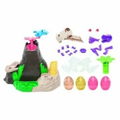 Buy ๐งจ Play-Doh Slime Dino Crew Lava Bones Island Playset with HydroGlitz Compound โจ